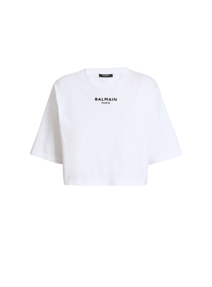 Embroidered Balmain Paris T-shirt