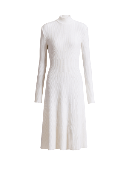 Long ribbed knit dress