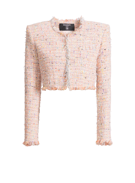 Cropped tweed jacket