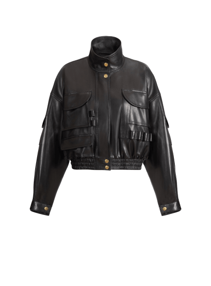 Lambskin bomber jacket