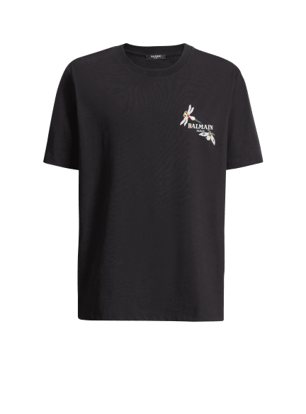 T-shirt Balmain Insect ricamata
