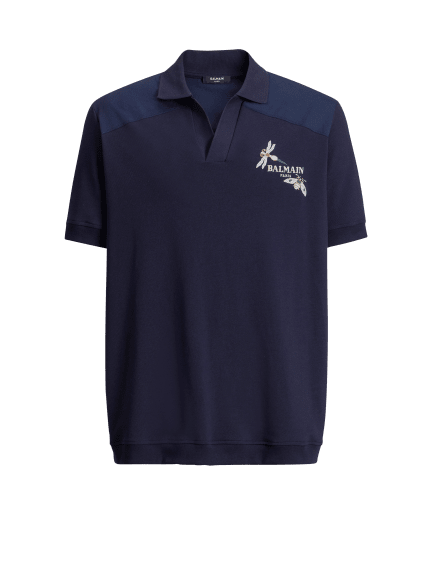 Polo Balmain Insect ricamata 