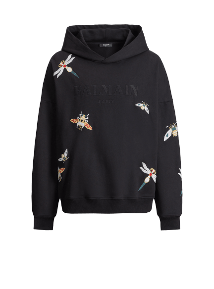 Hoodie Balmain Insect brod&eacute;
