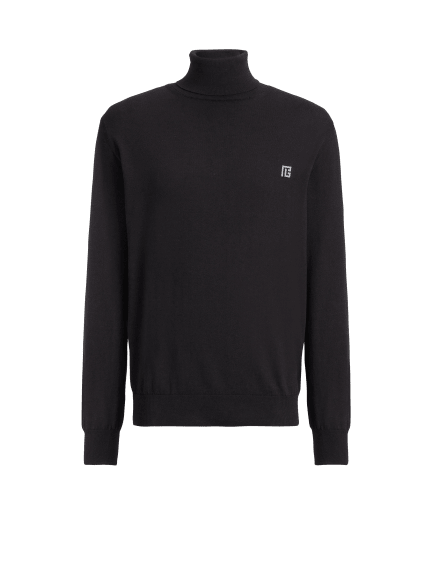 PB turtleneck jumper in cotton and silk