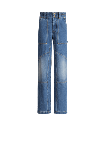Blue denim carpenter jeans