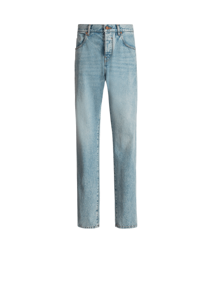 Loose-fit jeans in Light blue denim