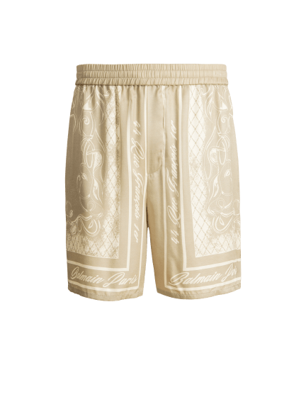 Printed Foulard pyjama shorts