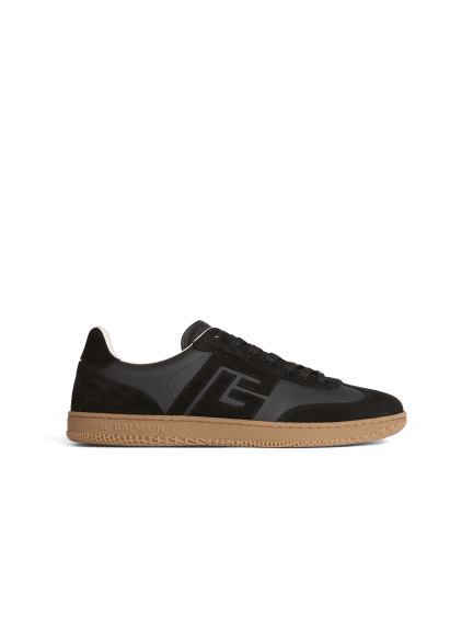 Zapatillas Balmain Swan de ante de becerro y piel de becerro lisa