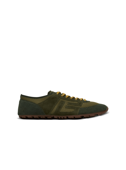Racer 45 Sneakers aus Mesh und Wildleder