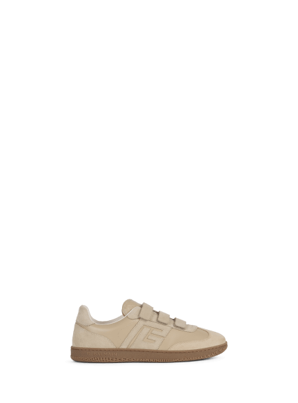 Balmain Swan trainers in smooth leather and suede