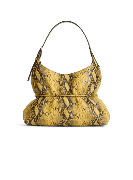 SPHYNX medium bag in python-effect leather