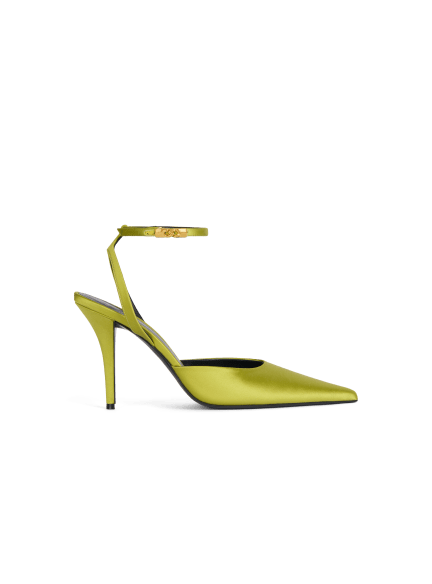 Satin strappy pumps