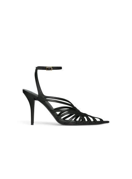 Smooth leather Cage sandals