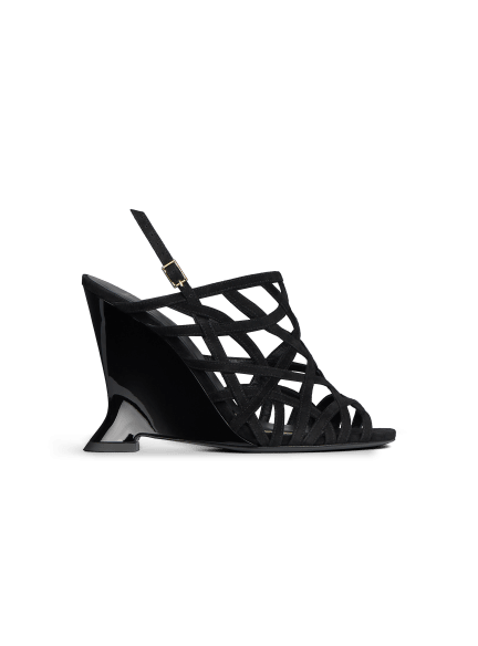 Sandalias Wedge Cage de ante