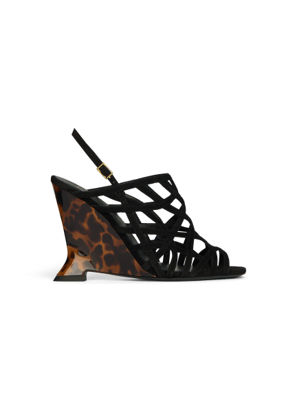 Sandalias Wedge Cage de ante
