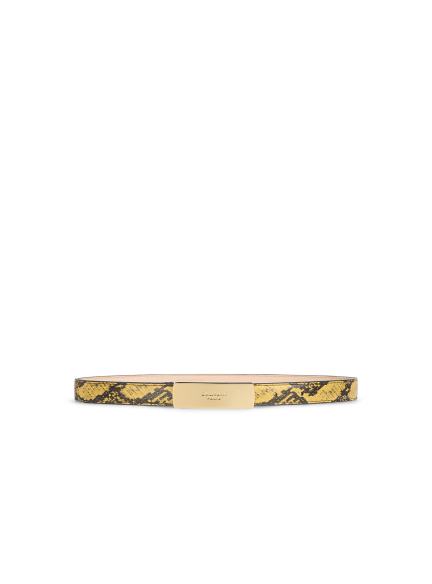 Balmain belt in python-effect leather