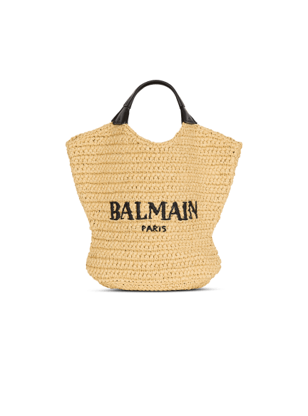 Mini Balmain crochet tote bag