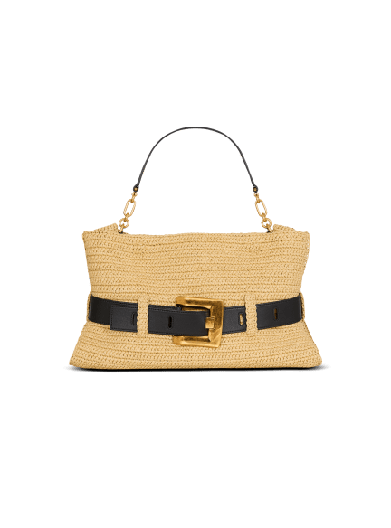 Sac Anthem Medium en crochet et cuir lisse