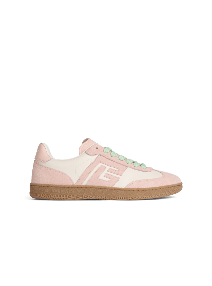 Balmain Swan trainers in smooth leather and suede