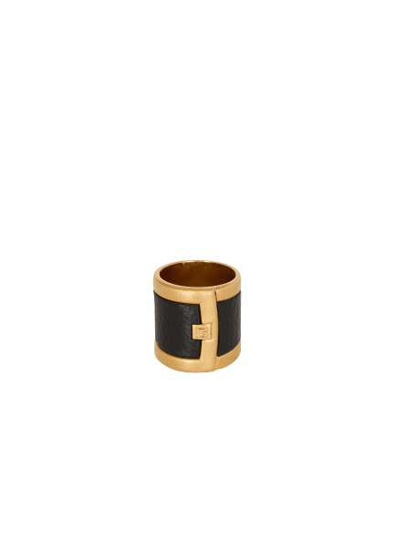Anthem ring in brass and resin