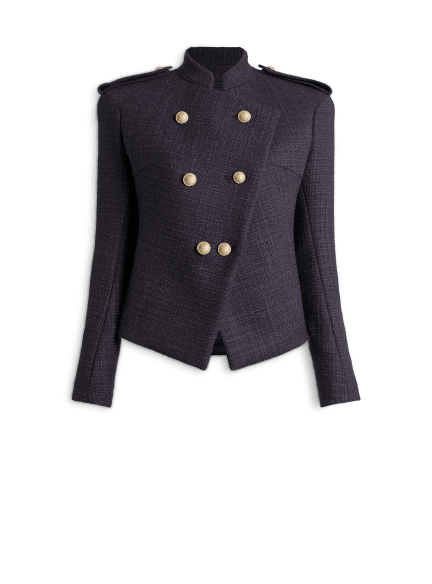Tweed 6-button jacket