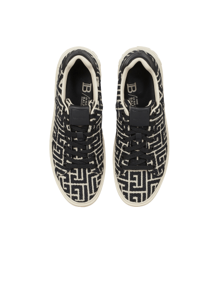 Monogram jacquard B-Court sneakers