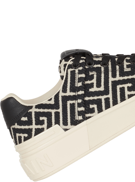 Monogram jacquard B-Court sneakers