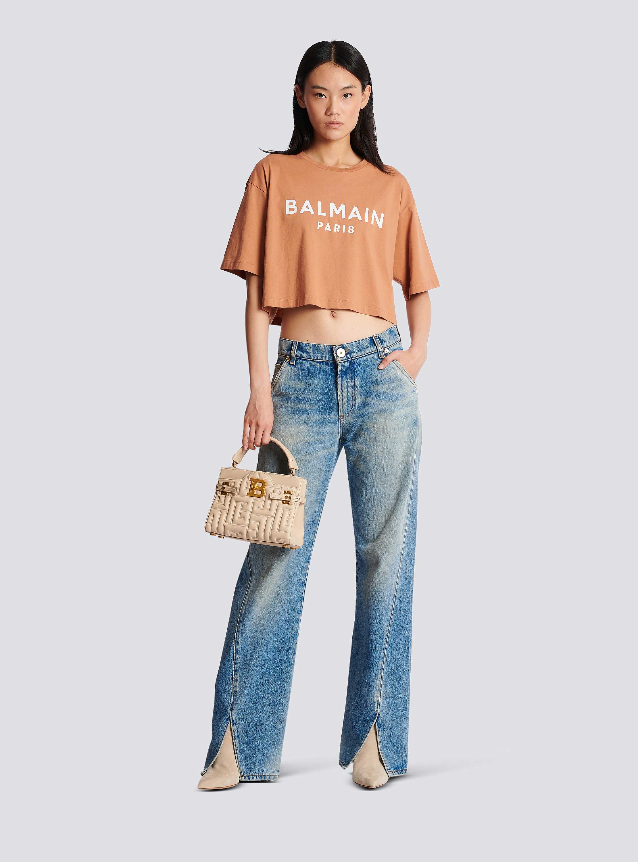 Balmainロゴプリント クロップドTシャツ - Women | BALMAIN