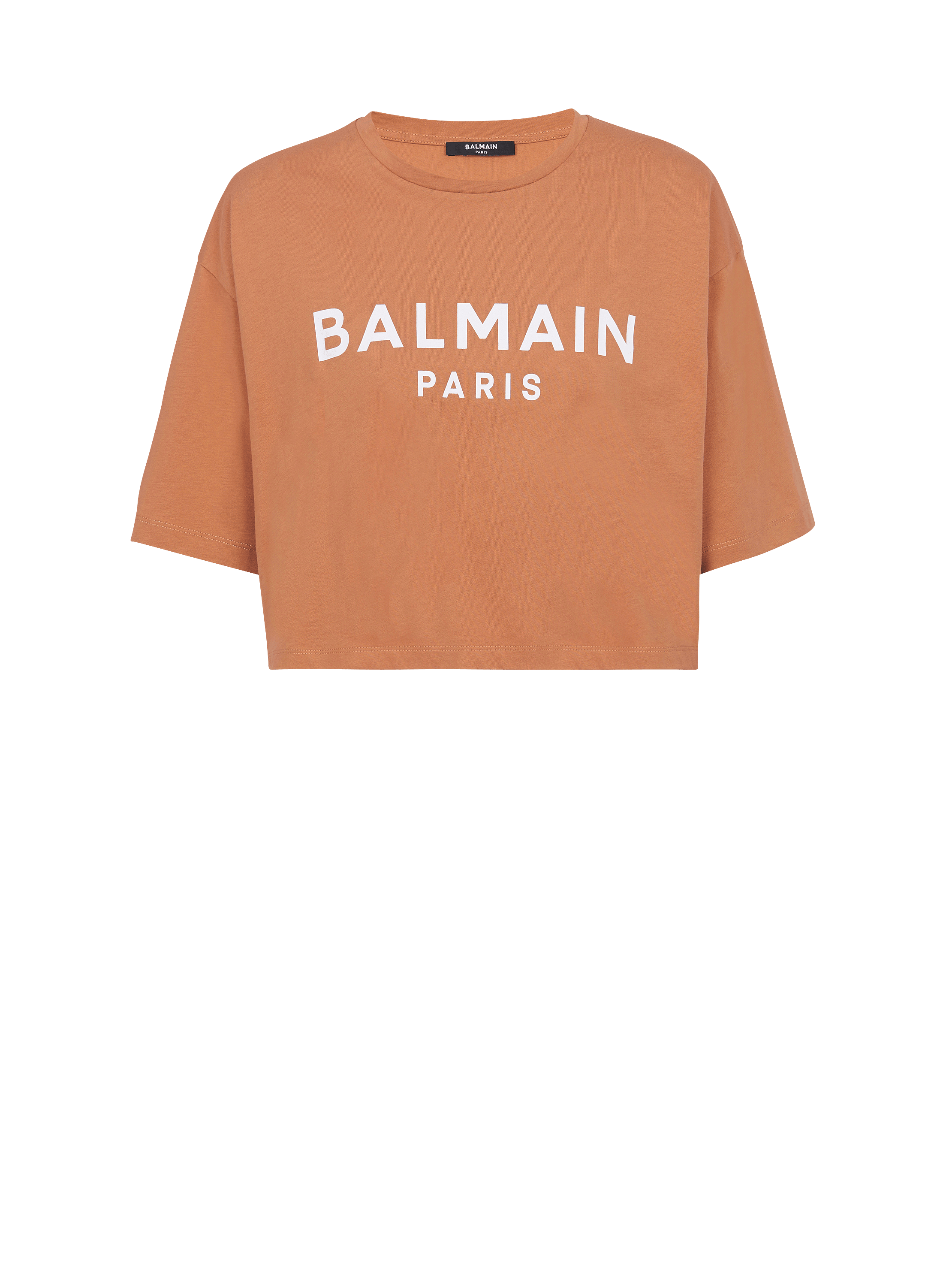Balmainロゴプリント クロップドTシャツ - Women | BALMAIN