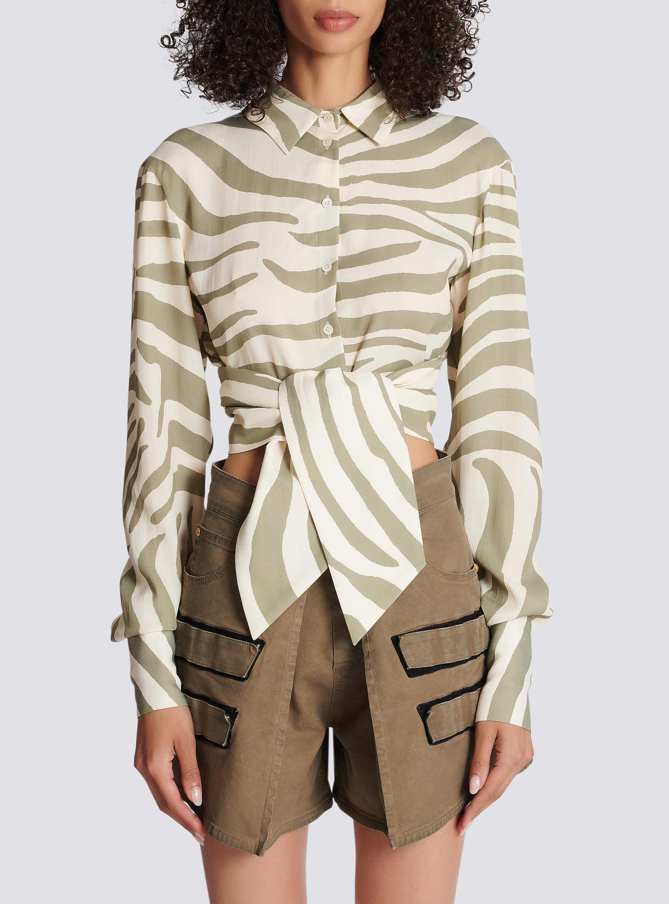 Chemise imprim&eacute; z&egrave;bre