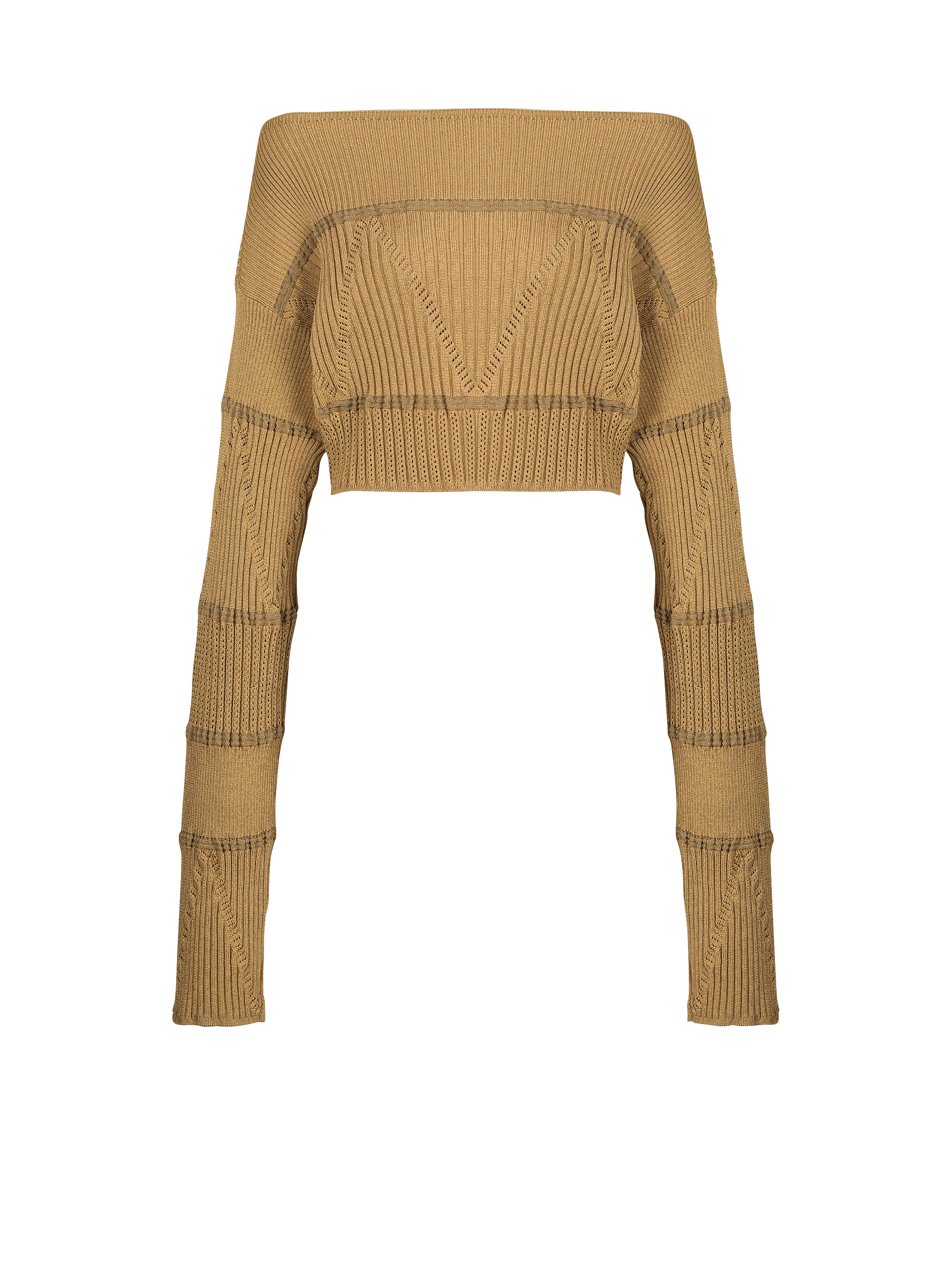 Boat neck knit jumper