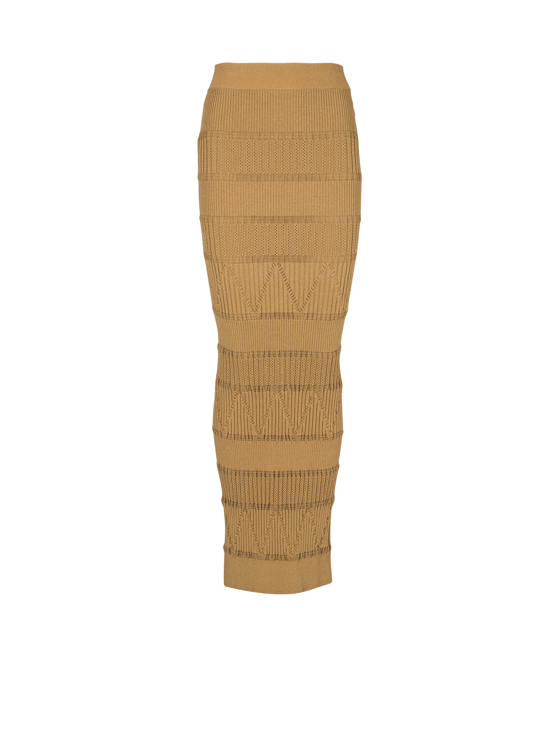 ジャカードニット ロングスカート