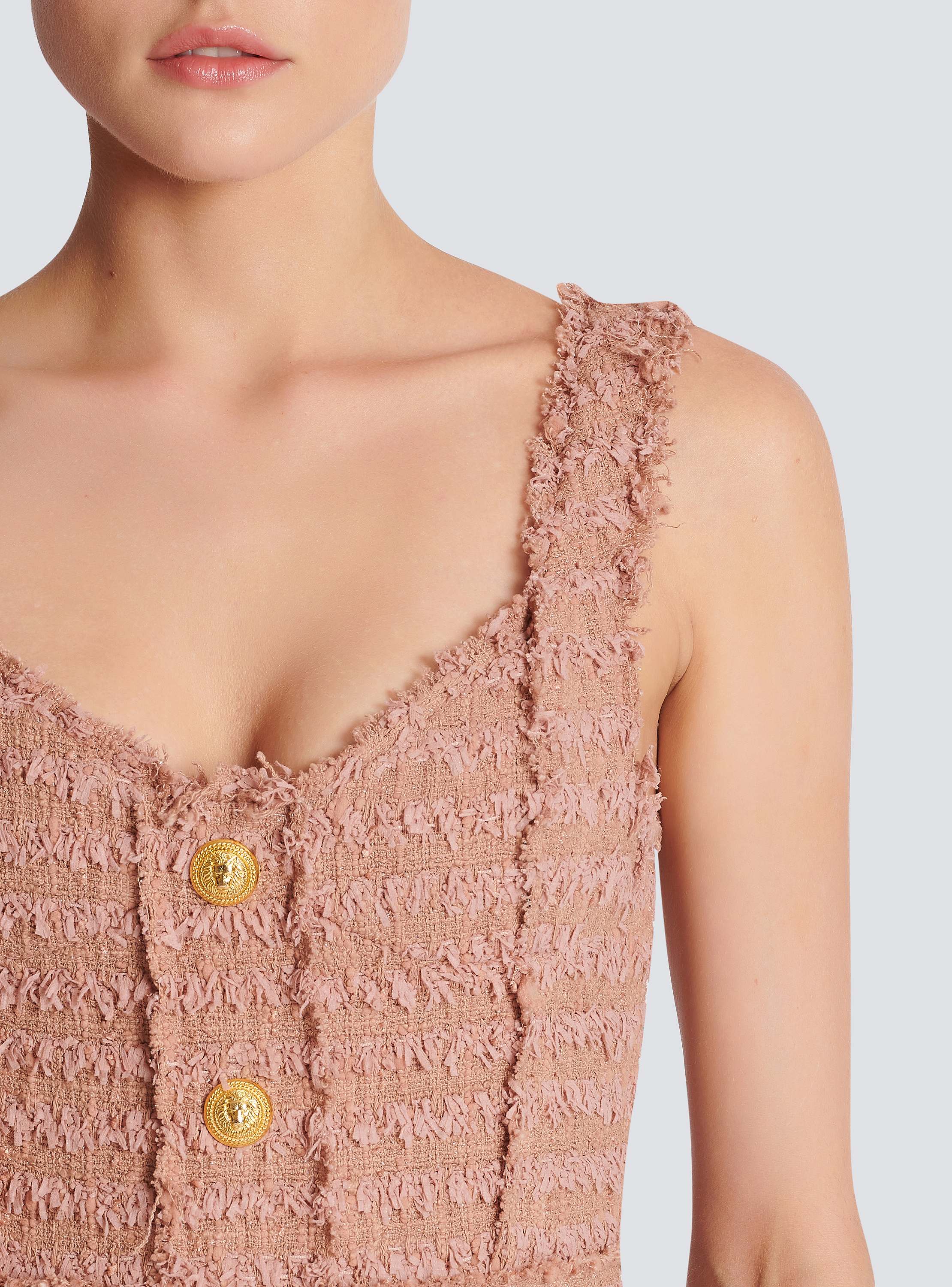 ストラップ ツイードドレス - Women | BALMAIN