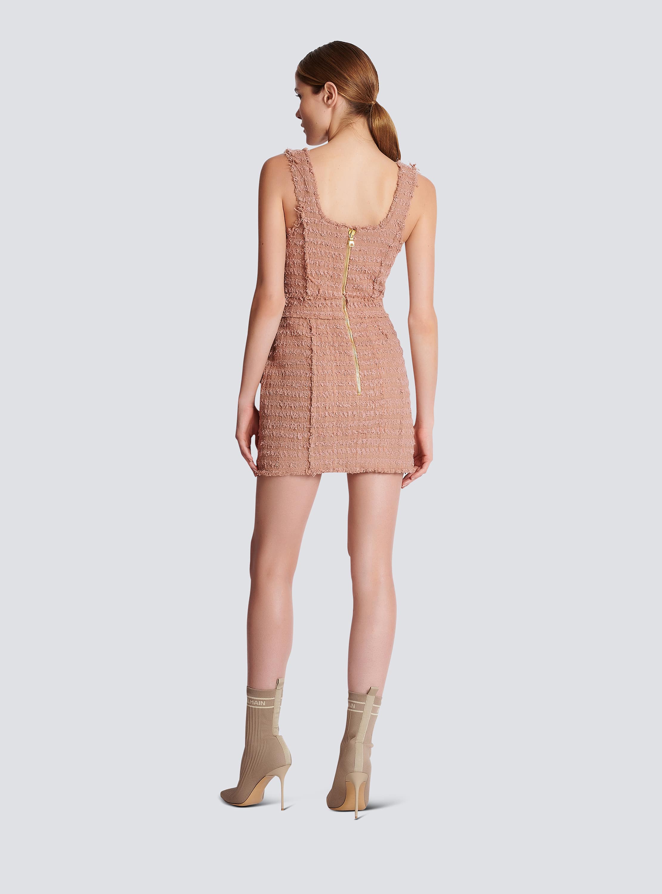 ストラップ ツイードドレス - Women | BALMAIN
