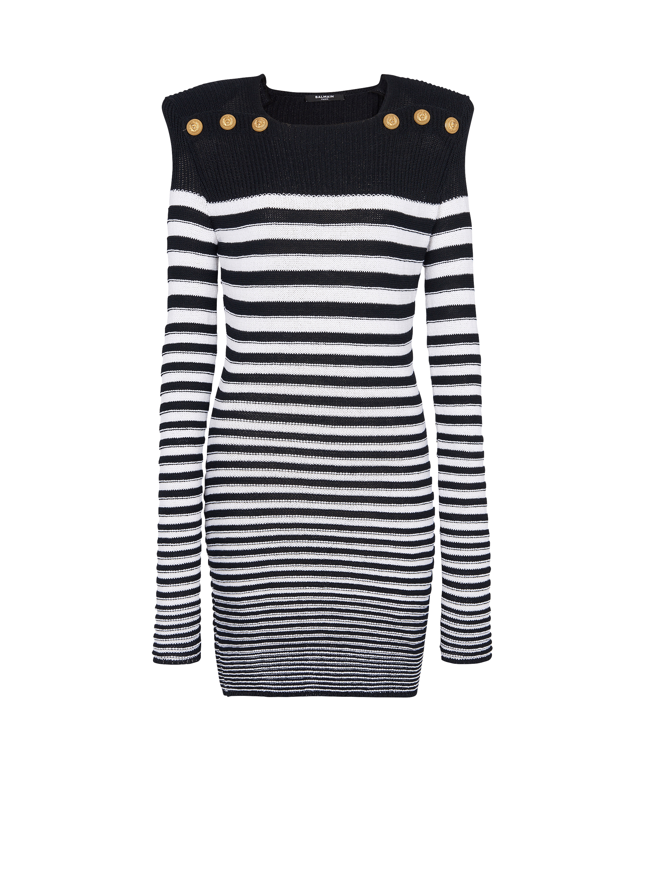 Sailor style knit dress