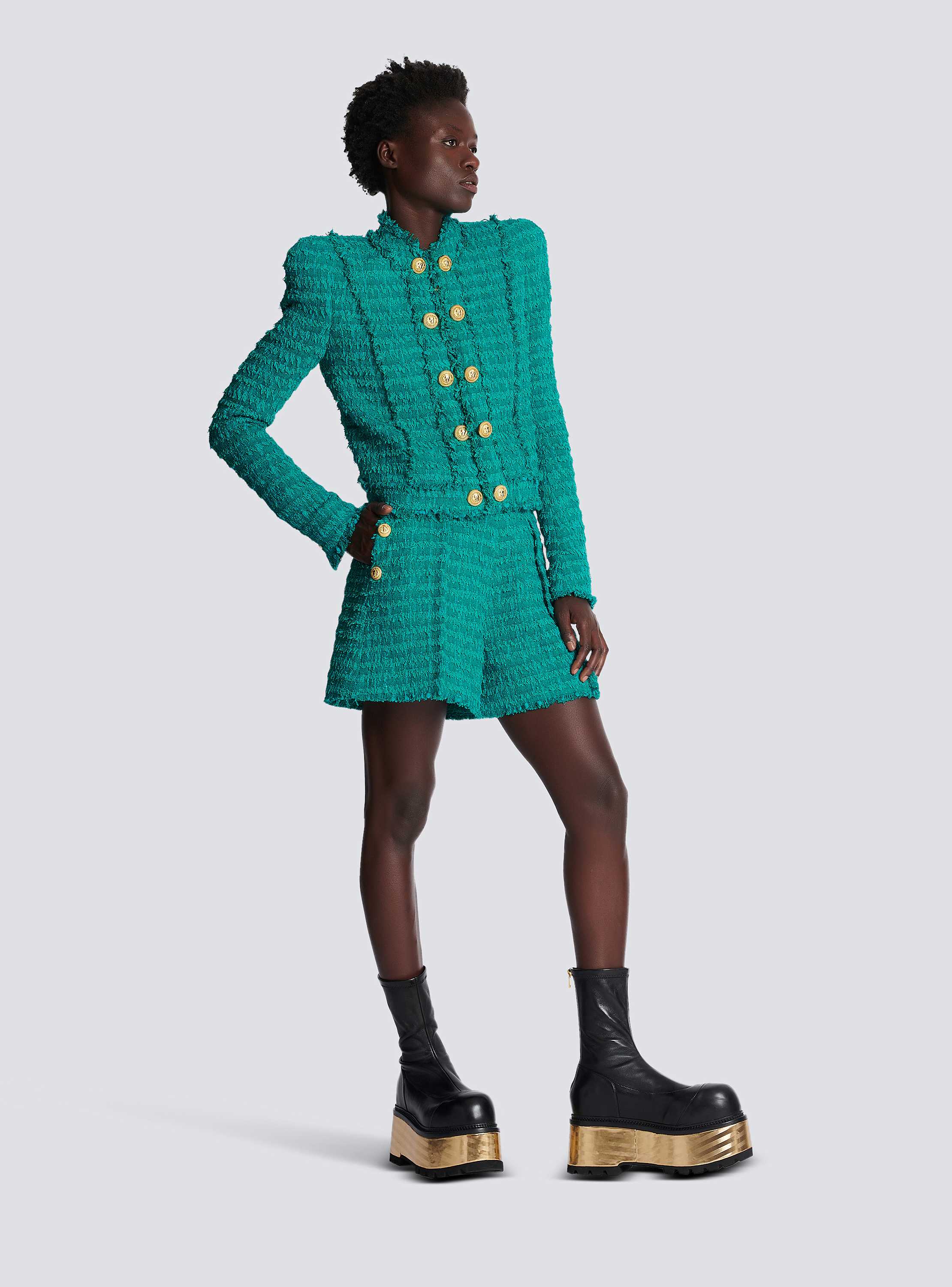 Fringed tweed jacket - Women | BALMAIN