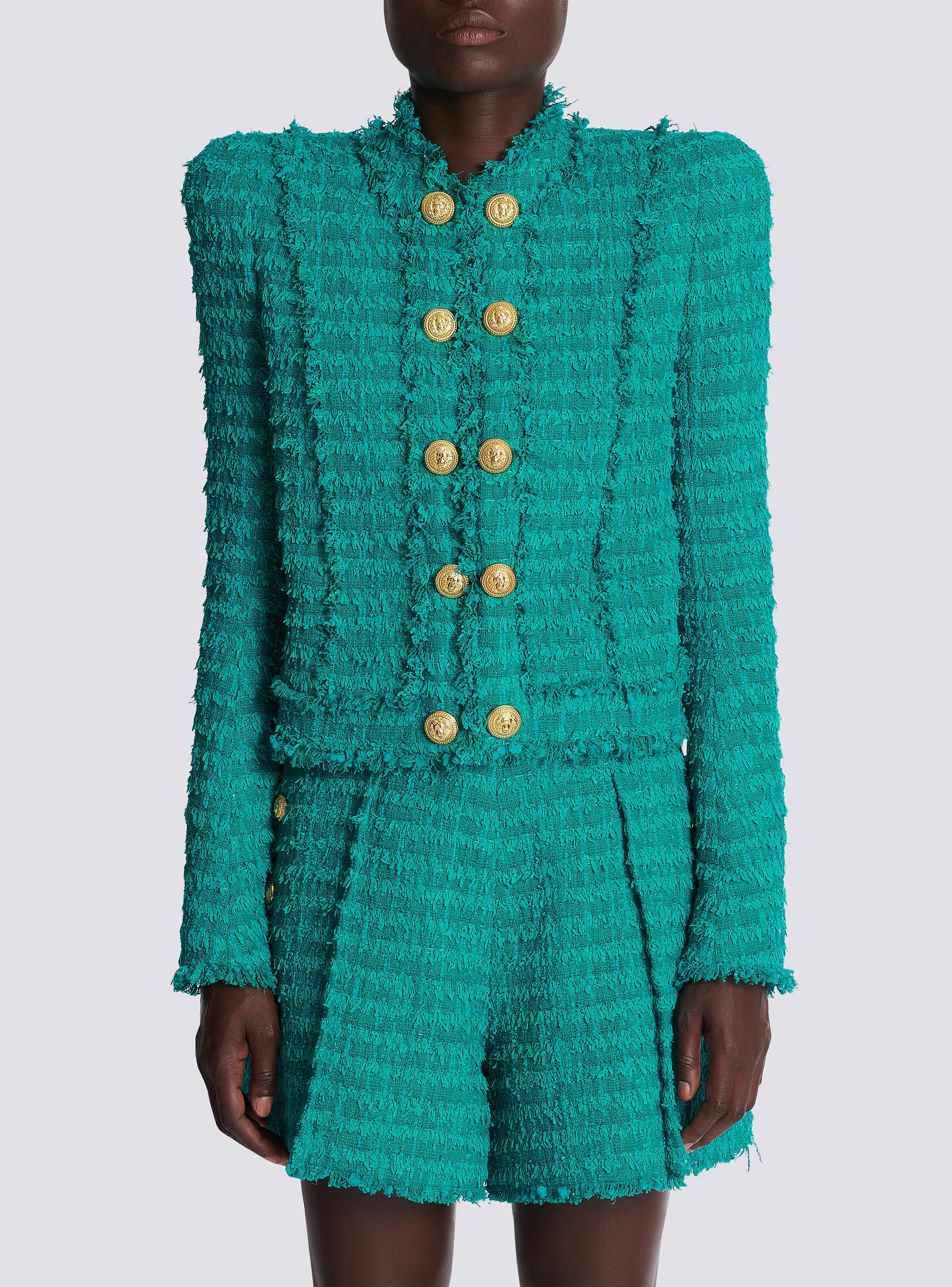 スーパーセール 半額 Fringed tweed jacket - Women | BALMAIN ジャケット・アウター