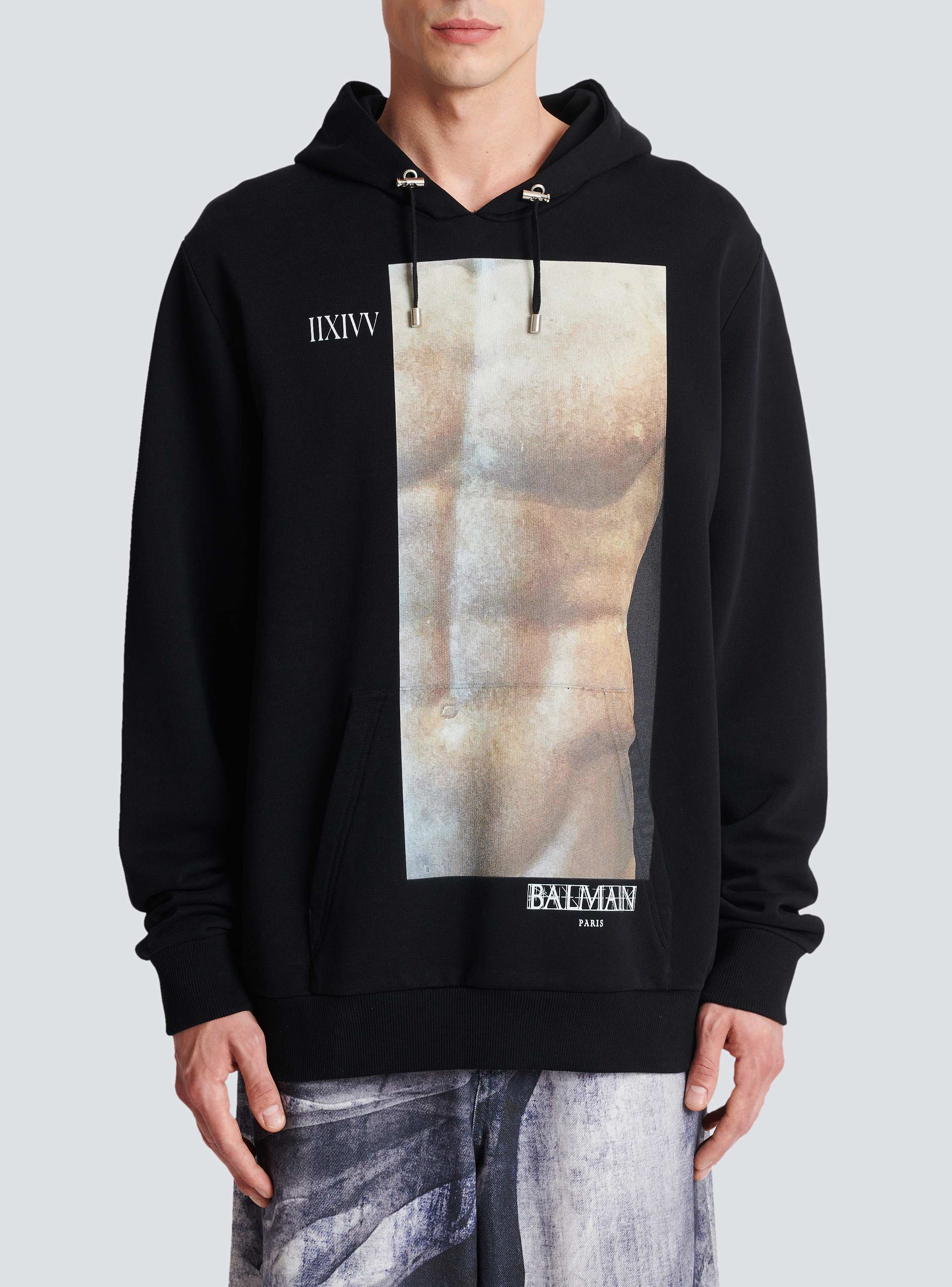 Statue print hoodie