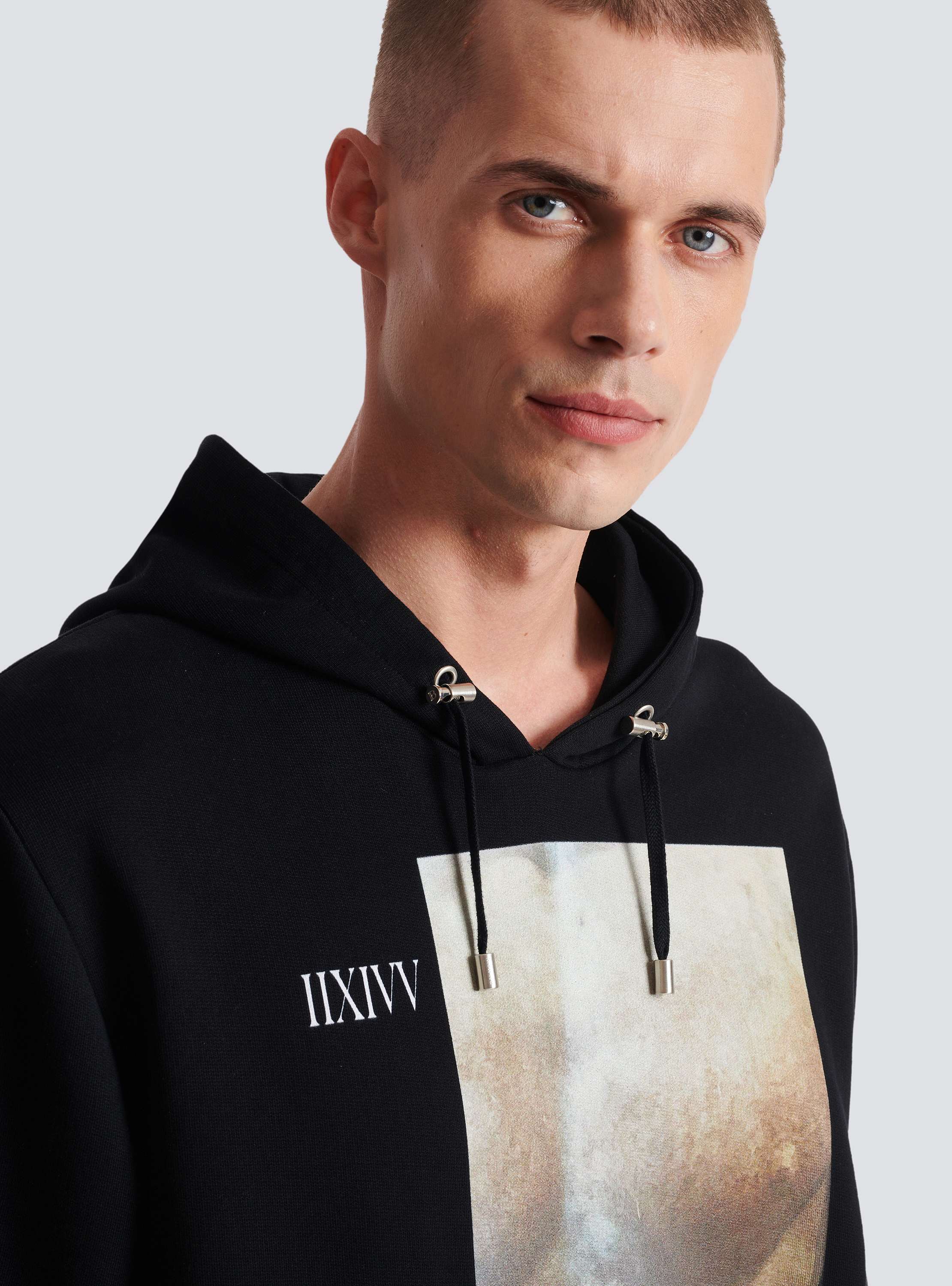 Statue print hoodie