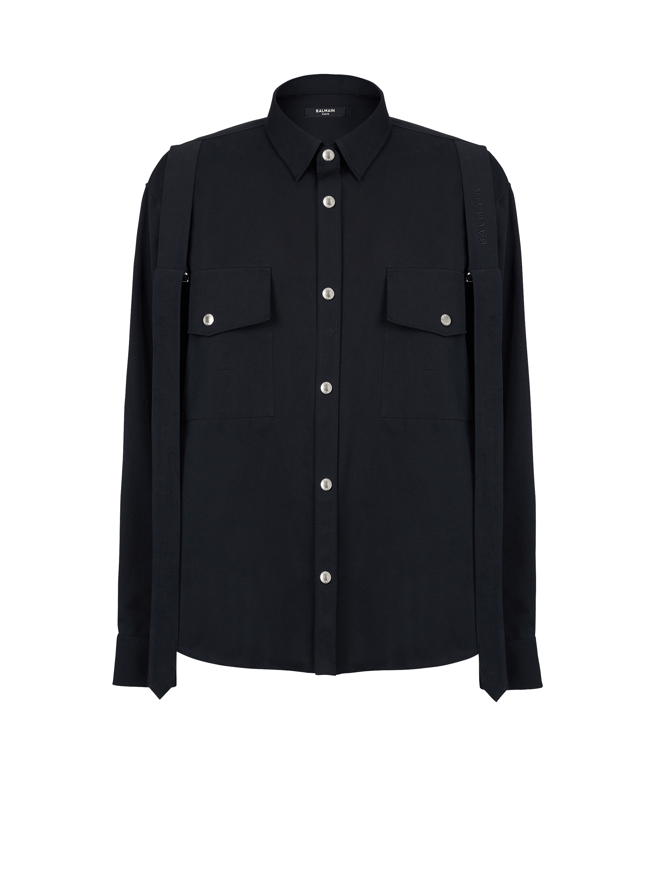 Camisa de algodón con correa