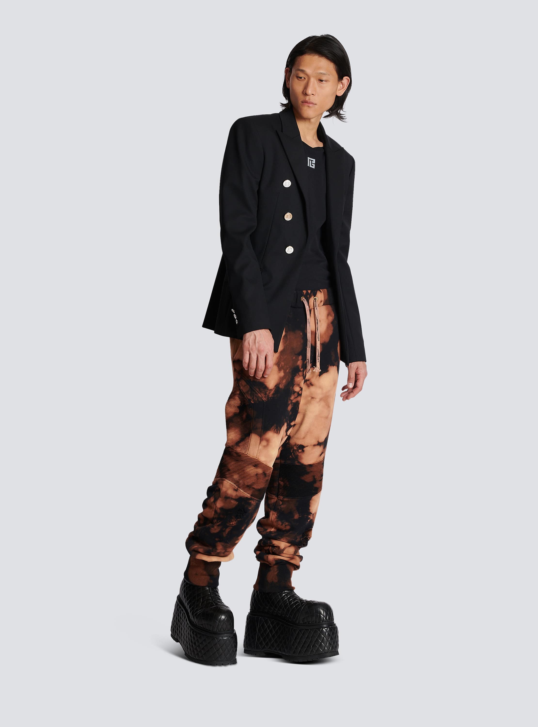 ジャケット BALMAIN BLACK WOOL BLAZER Double-breasted wool blazer black - Men | BALMAIN