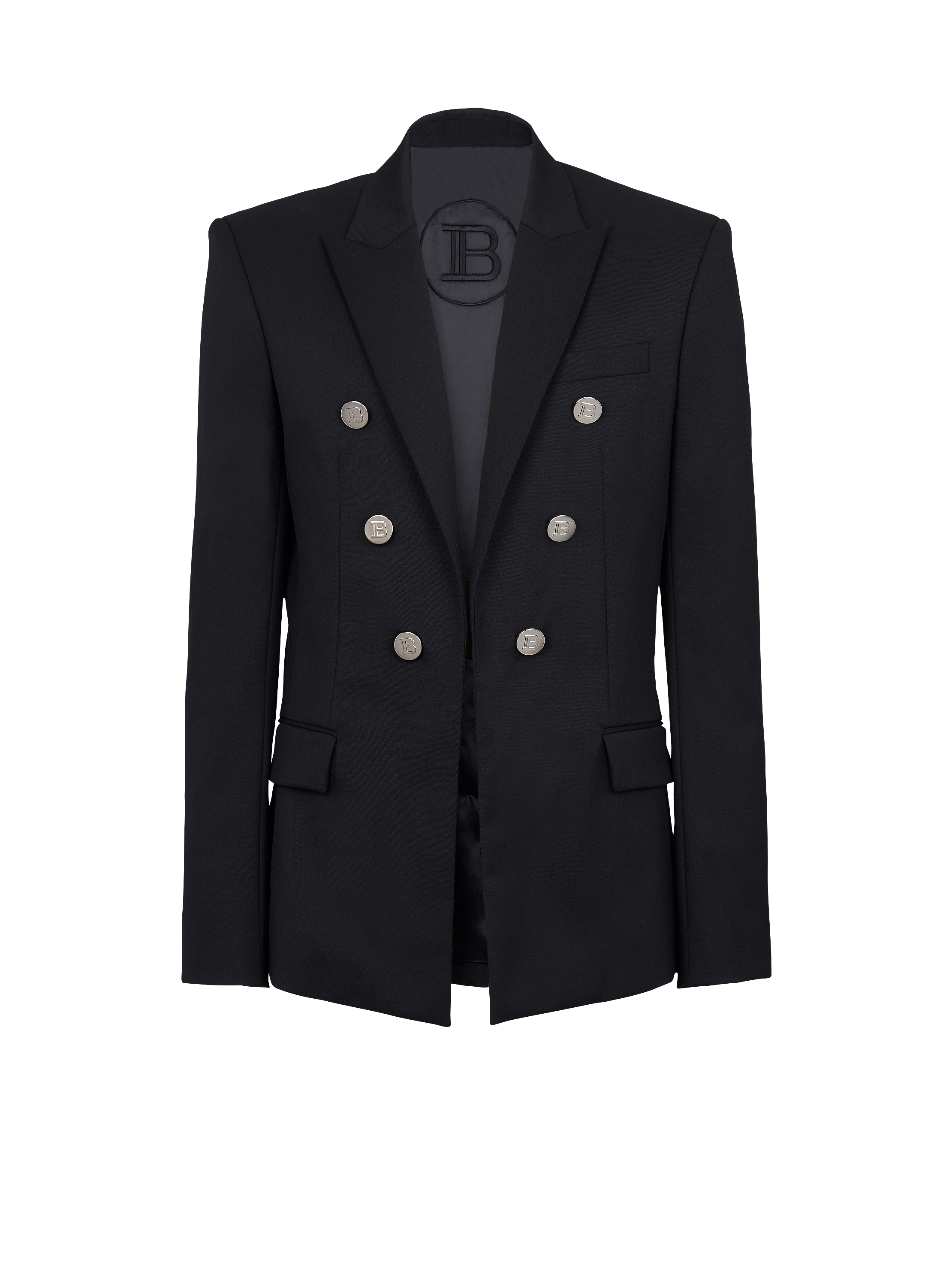 Double-breasted wool blazer