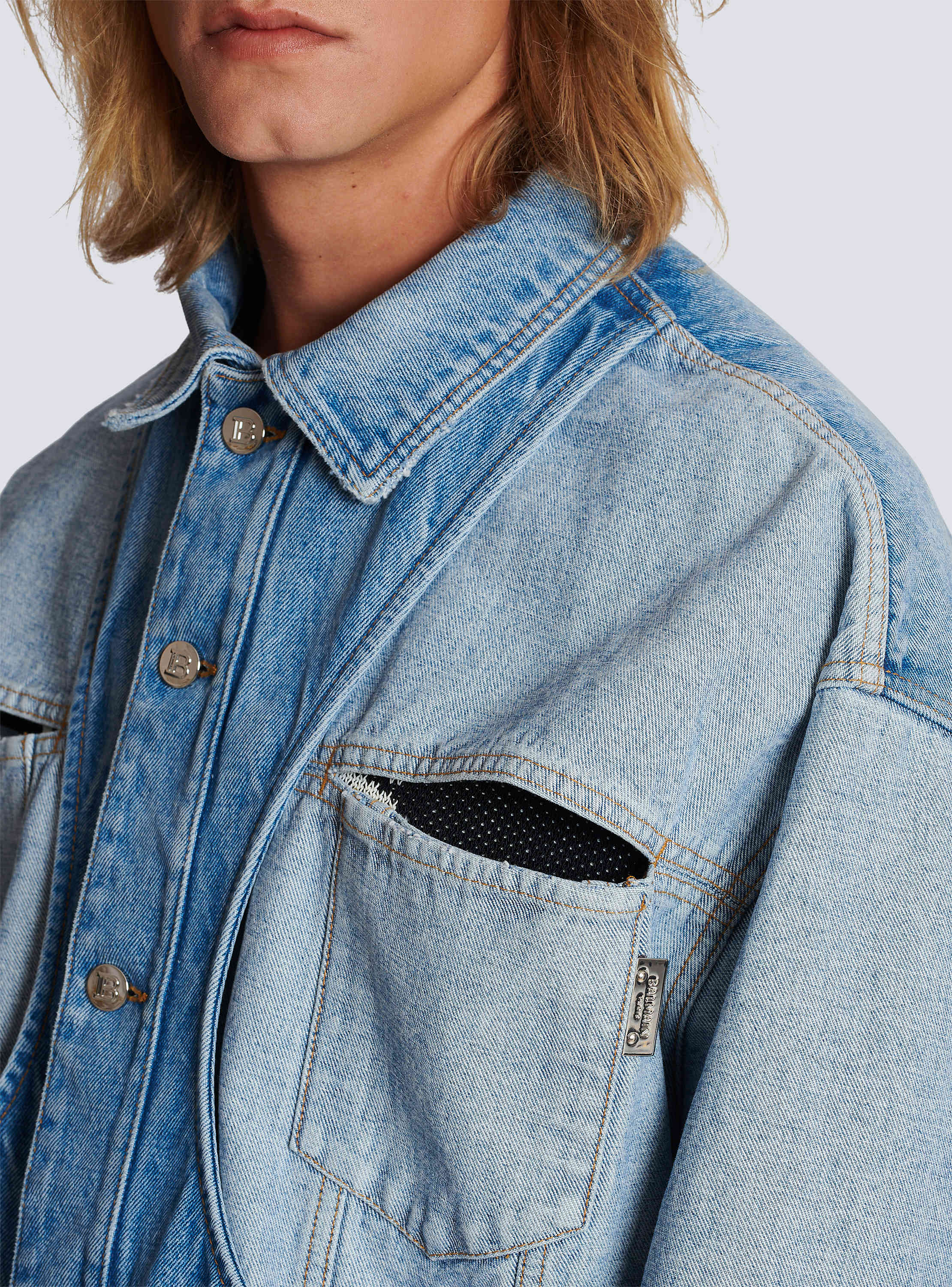 Cvtvlist x Balmain カスタムデニムジャケット