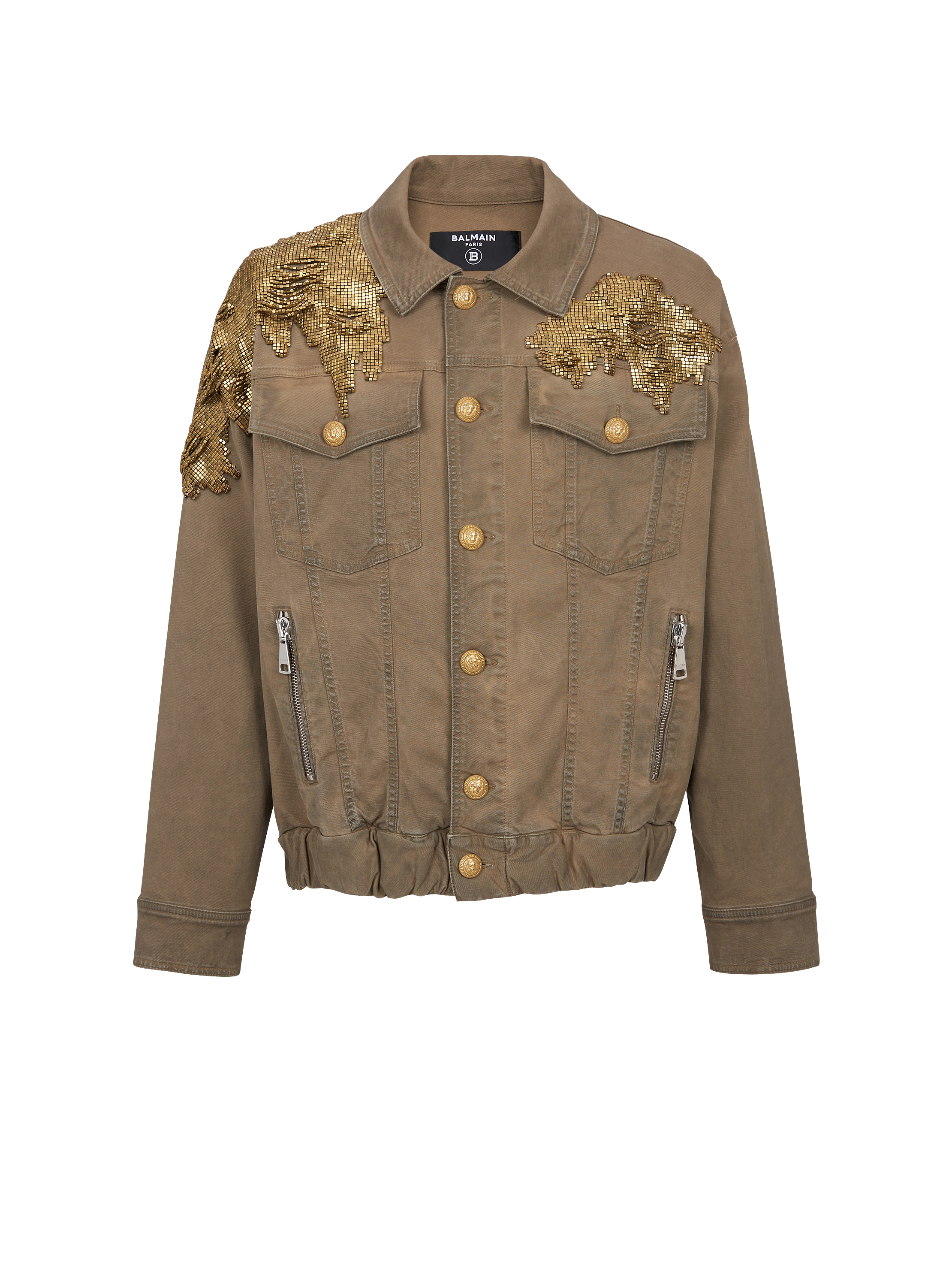Embroidered denim jacket