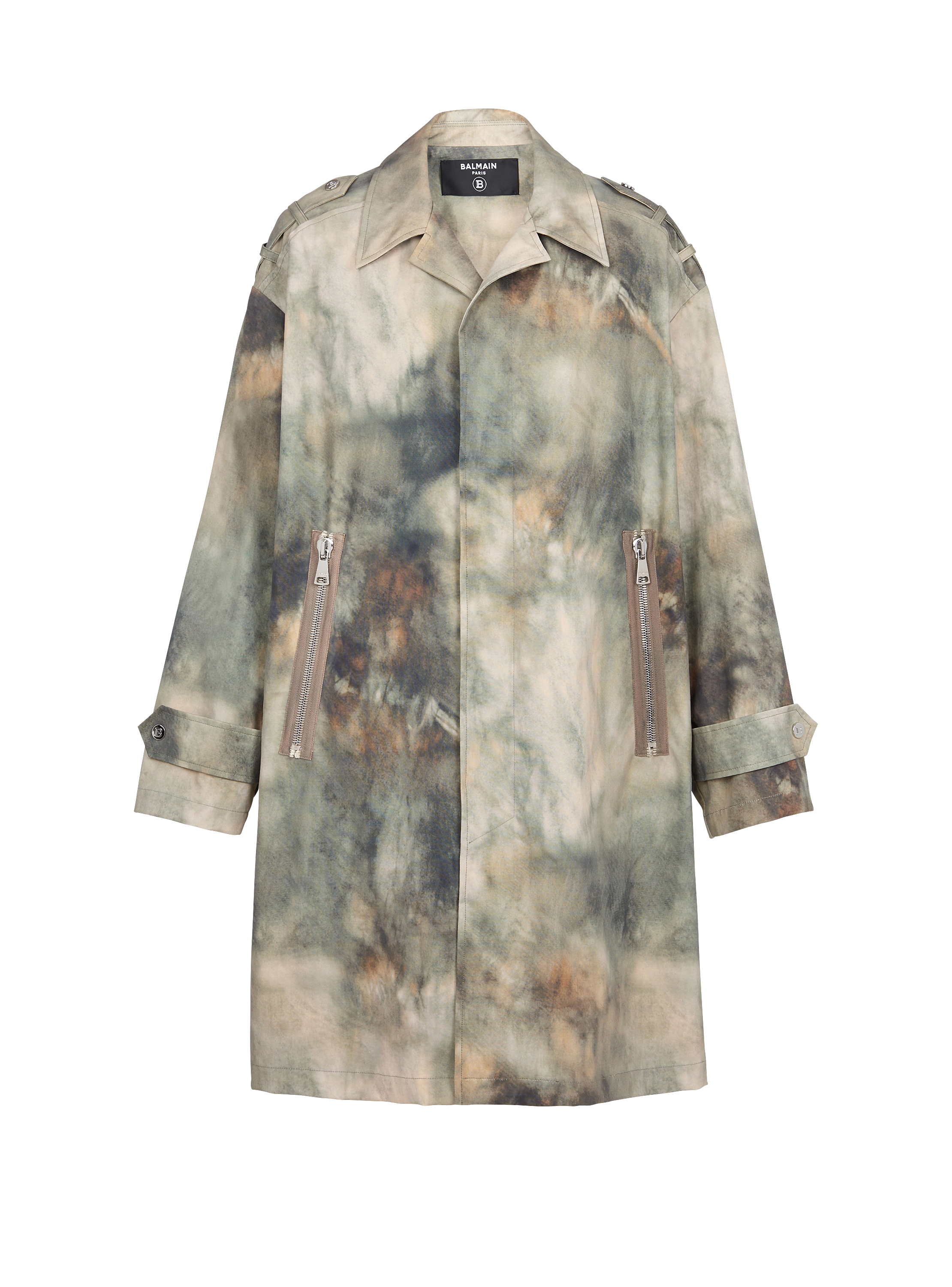 Desert print cotton coat