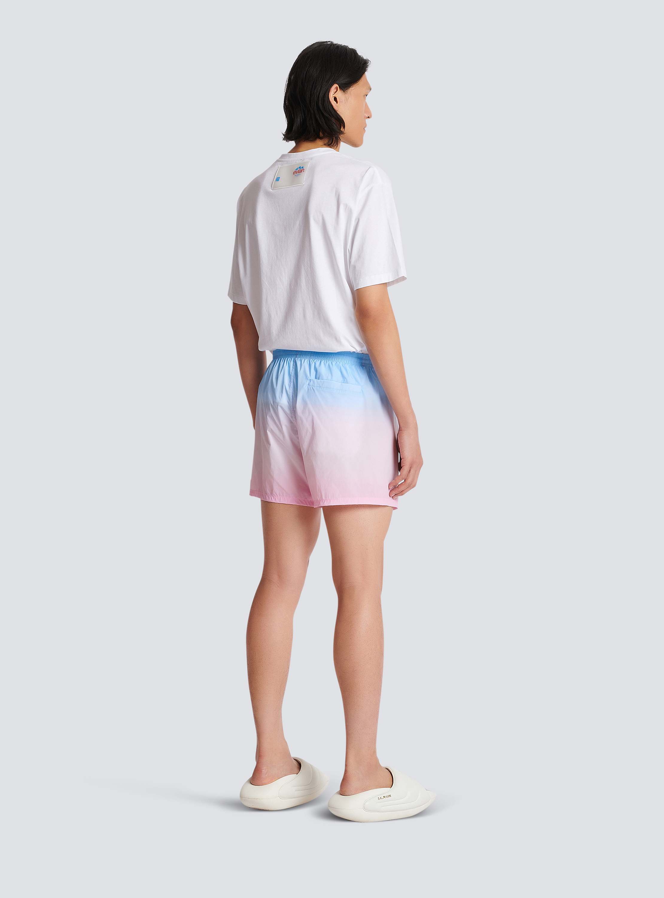 Balmain x Evian - Gradient swim shorts