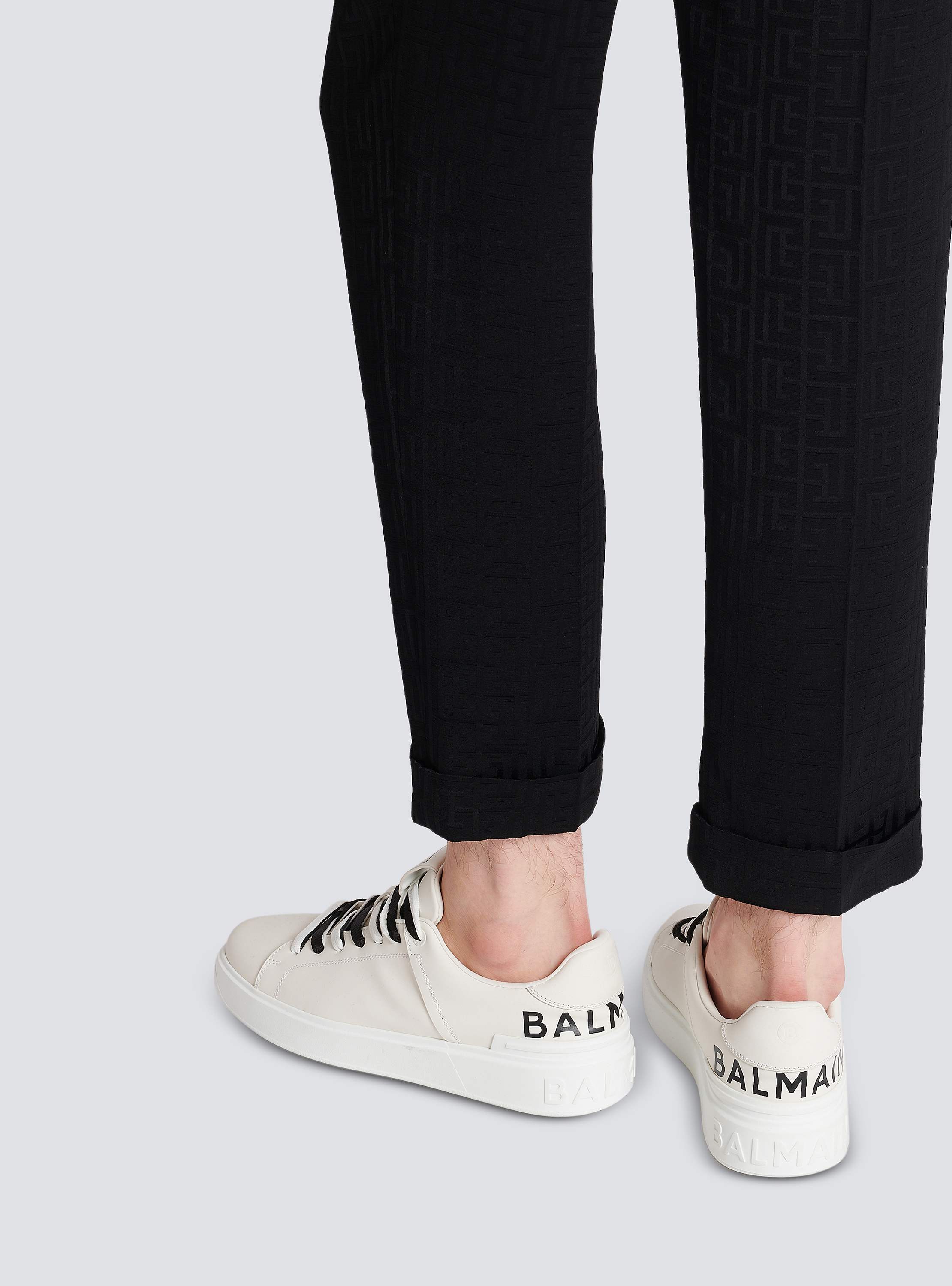 B-Court smooth leather sneakers white - Men | BALMAIN B-Court smooth leather sneakers white - Men | BALMAIN
