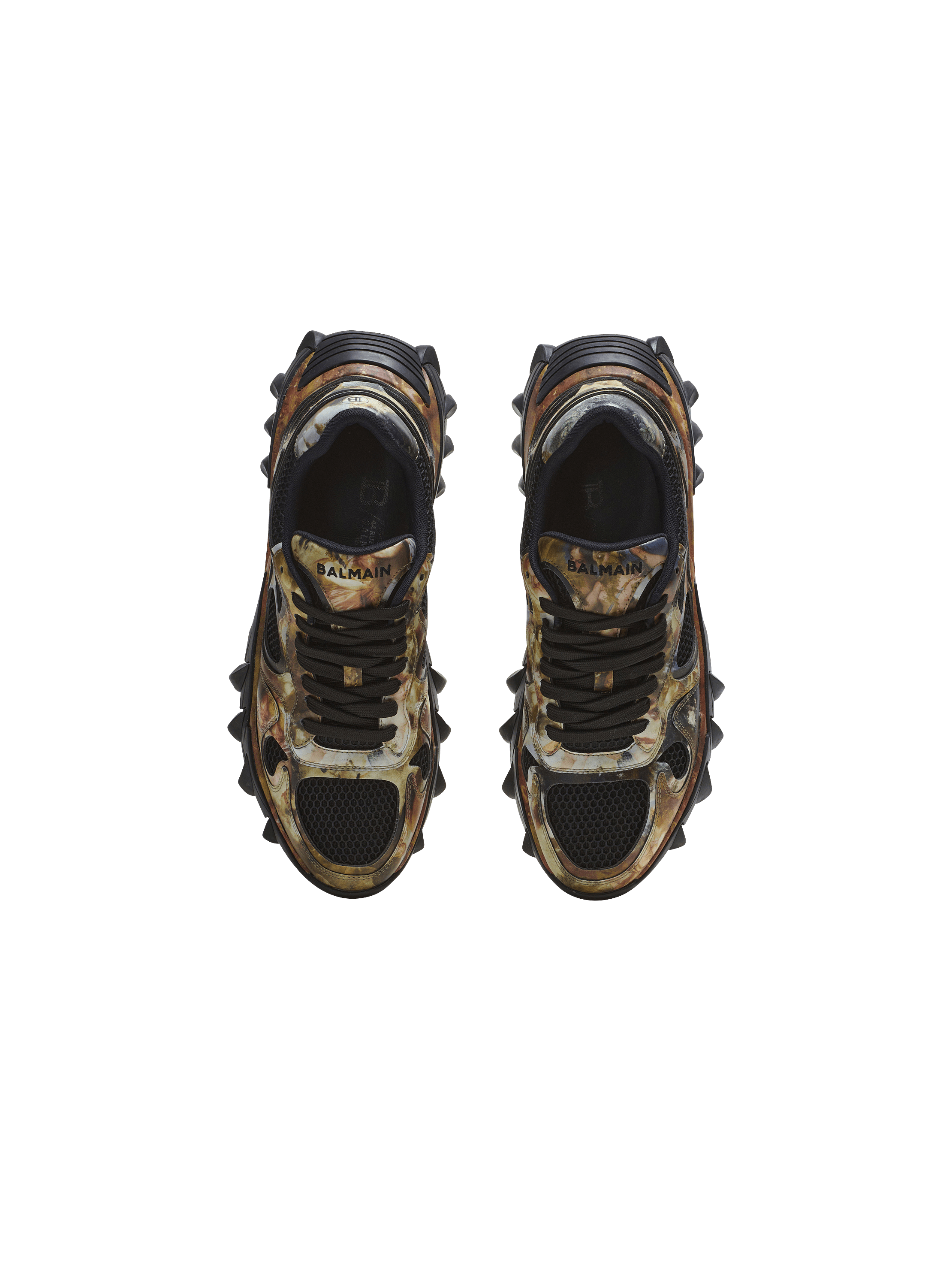 B-East trainers in printed leather and mesh