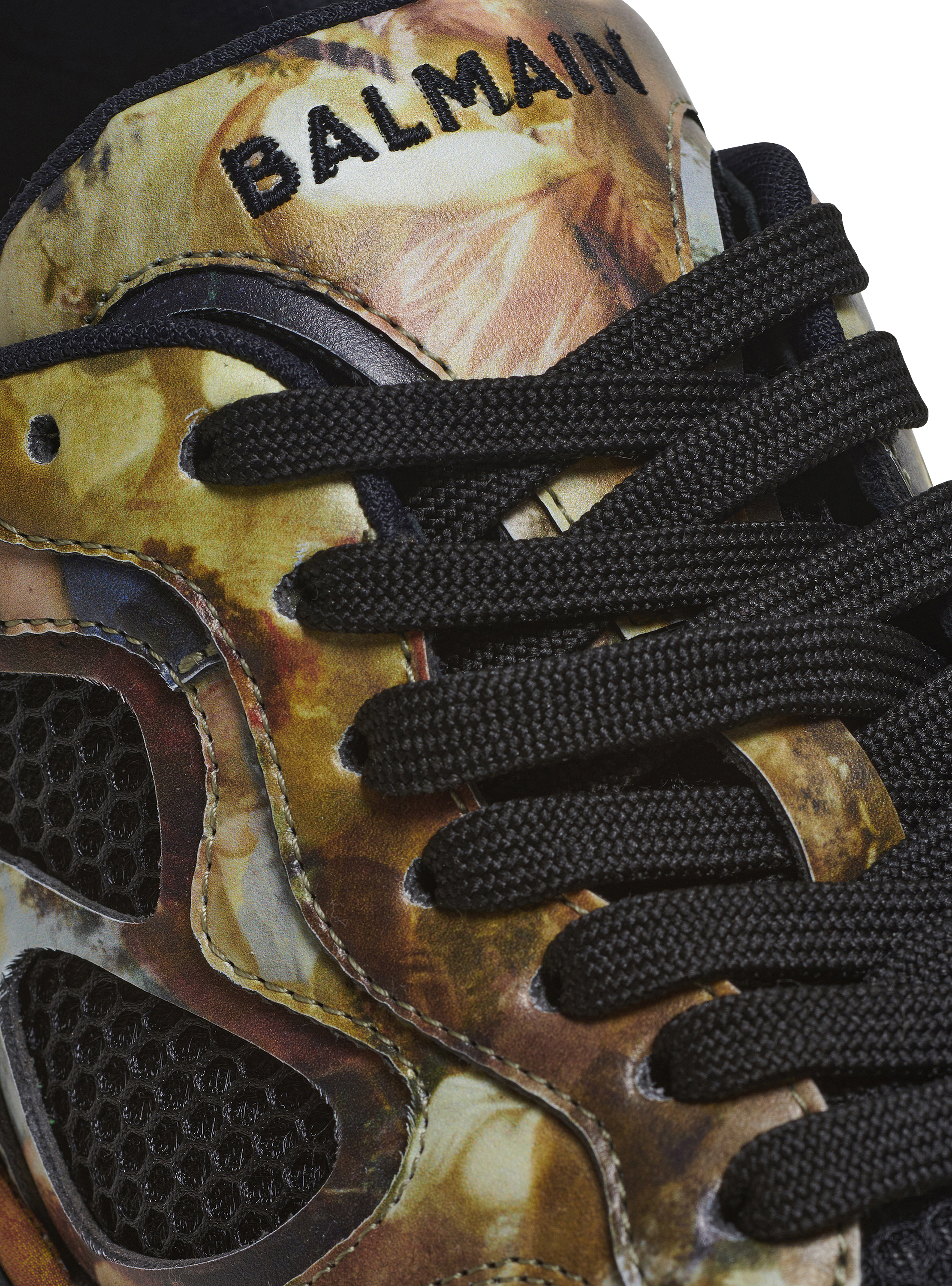B-East trainers in printed leather and mesh