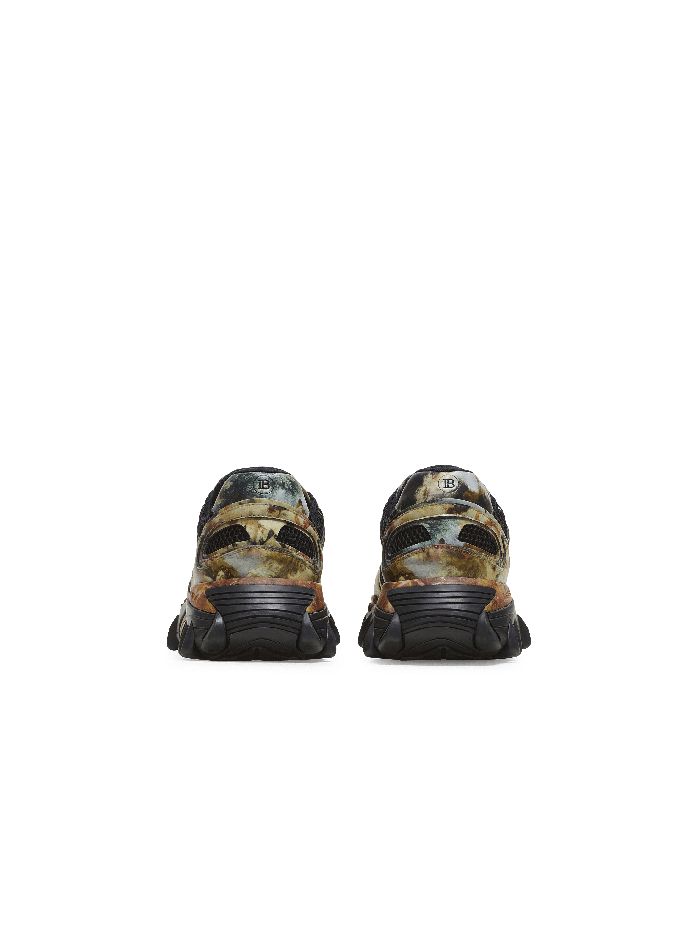 B-East trainers in printed leather and mesh